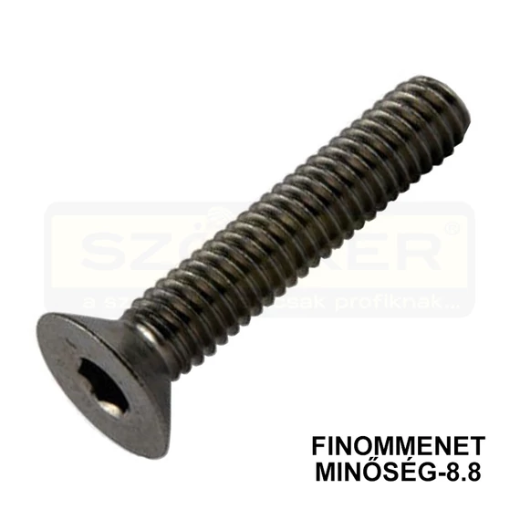 BK SÜLLYESZTETTFEJŰ M16*1,5*50 DIN 7991 8.8 HG. IMPORT EGYEDI