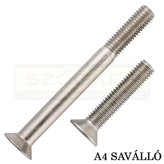 BK SÜLLYESZTETTFEJŰ M2*6 DIN 7991 A4 SAVÁLLÓ