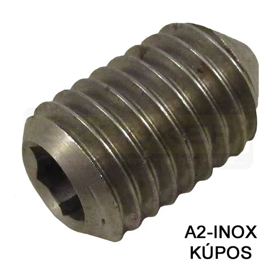 HERNYÓCSAVAR BK M4*20 DIN 914 A2 KÚPOS INOX