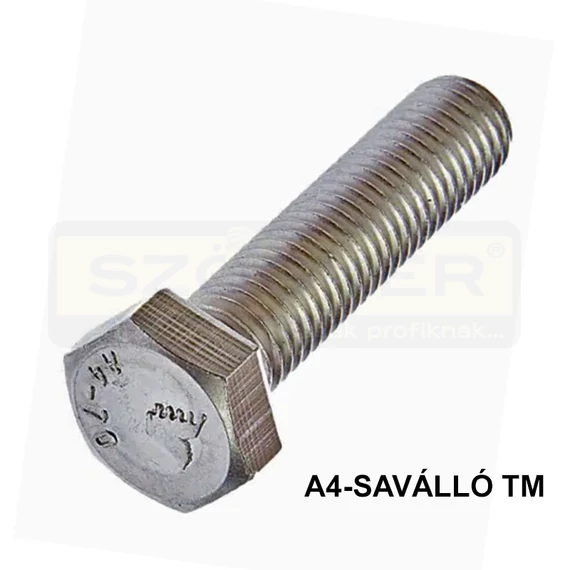 HLF CSAVAR M8*60 DIN 933 A4-70 SAVÁLLÓ TM