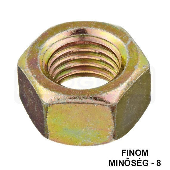 ANYA HATLAPÚ FINOM M12*1.25 DIN 934-8 SHG. IMPORT EGYEDI