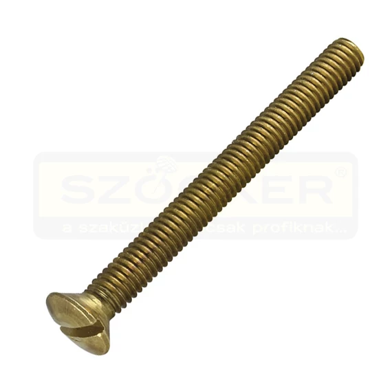 LFEH CSAVAR M5*45 LENCSEFEJ DIN 964 SÁRGARÉZ RETRO IMPORT