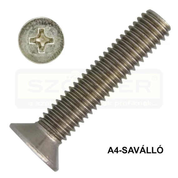 SFKH CSAVAR M6*20 DIN 965 A4 PH SAVÁLLÓ