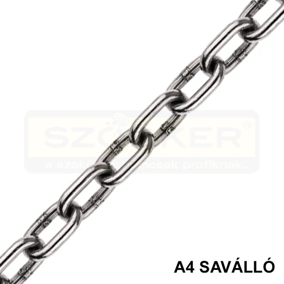 FOLYÓLÁNC D2.0 RÖVIDSZEMŰ DIN 766 A4 8*12 INOX IMPORT