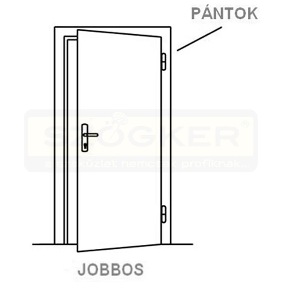 IBFM 495120R-COMBI 240.120 DX DIÓPÁNT ZÁSZLÓS 120mm NATÚR AJTÓHOZ JOBB