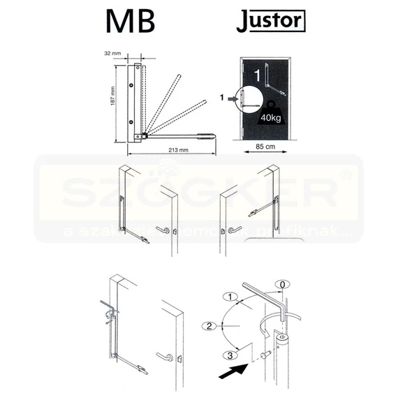 RUGÓS ZSANÉR TREP 56 EZÜST PÁLCÁS-KAROS JUSTOR MB 561301
