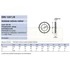 LAPOS ALÁTÉT STANDARD M8(D8.4) DIN 125A SÁRGARÉZ IMPORT