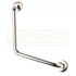 AMIG 6/6972 AJTÓHÚZÓ HAJLÍTOTT 450mm INOX CSILLOGÓ NAGY ROZETTÁVAL