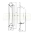 AMIG 13/10419 AJTÓHÚZÓ TALPAS 245*45mm CSILLOGÓ RÉZ