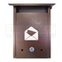POSTALÁDA KÜLTÉRI ÁLLÓ 21*32cm ANTIK-BRONZ  LEVÉLMINTÁS MAGYAR