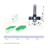 FELSŐMARÓ TISZTÍTÓ D12,7 D8mm SZÁR HSS FAIPARI HÁROMÉLŰ MASSIVETOOLS 501273D3