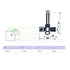 FELSŐMARÓ STÁB D2,3 D08mm SZÁR HSS FAIPARI MASSIVETOOLS 621733