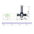 FELSŐMARÓ STÁB D2,3 D06mm SZÁR HSS FAIPARI MASSIVETOOLS 621736