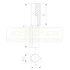 EBRO 710 DIÓCSAP CSEPPALAKÚ D16*80 A2-INOX INOX