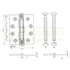 AJTÓZSANÉR 100*75mm*2mm INOX SZÖGLETES STANDARD, ÁR/DB SH1002