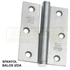 AJTÓPÁNT SZÖGLETES 90*65*2,5mm INOX BAL/IZDA MHA 477