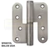 AJTÓPÁNT KEREKÍTETT 100*88*3mm INOX BAL/IZDA MAGYAR JOBB MHA 478EGYEDI