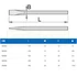 UNIOR 608492 BETONVÉSŐ LAPOS 250mm SIMA 660/6A KÉK SZÍNŰ