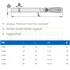 UNIOR 612993 MŰHELYRESZELŐ NÉGYÉLŰ 250mm-1 760 HB (ELŐ DURVA) NYELEZETT
