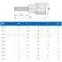 UNIOR 603386 DUGÓKULCS BEHAJTÓHEGY 1/2col 192/2HXL/10*64 IMBUSZ-HOSSZÚ
