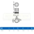 UNIOR 616707 ADAPTER FOGASKOSZORÚHOZ 1670.4/4 COMPAGNOLO