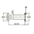 AMIG 1482 - MHA 166085LP AJTÓKITEKINTŐ D16/60-85mm CSILLOGÓ SÁRGARÉZ
