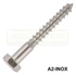 ÁLLVÁNYCSAVAR HLF D8*50 DIN 571 A2 INOX FACSAVAR