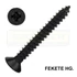 FAFORGÁCSLAPCSAVAR SF D4.5*40 DIN 7505 FEKETE HG. KH PZ TM IMPORT EGYEDI UTOLSÓ DARABOK